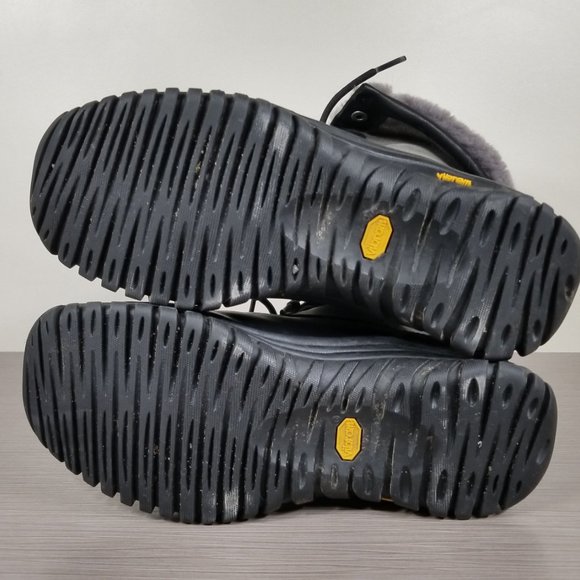 UGG Adirondack II Waterproof Boot, Black Leather, Womens Size 8.5 US / 39.5 - Picture 9 of 16